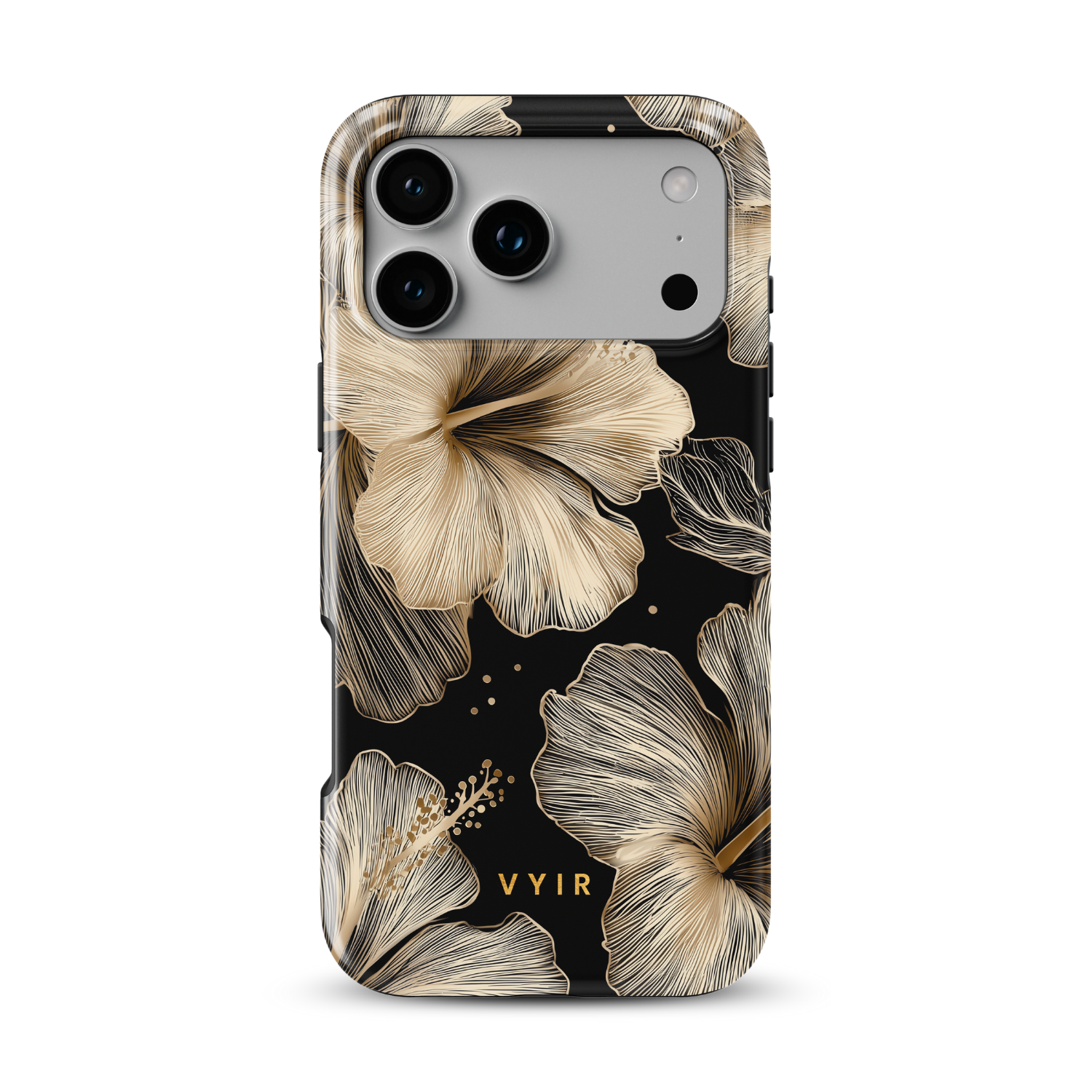 Golden Hibiscus - Shockproof Phone Case - VYIR