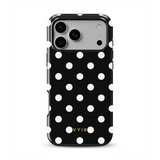 Classic Polka Dots, Black Noir - Tough MagSafe iPhone Skal