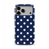 Classic Polka Dots, Old Money Blue - Tough MagSafe iPhone Skal