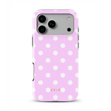 Classic Polka Dots, Pastel Pink - Tough MagSafe iPhone Skal