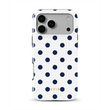 Classic Polka Dots, Sailor Blue - Tough MagSafe iPhone Skal