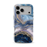 Golden Luxe Marble Blue - Tough MagSafe iPhone Skal