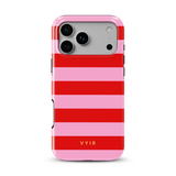 Horizontal Stripes, Red Blush - Tough Mobilskal