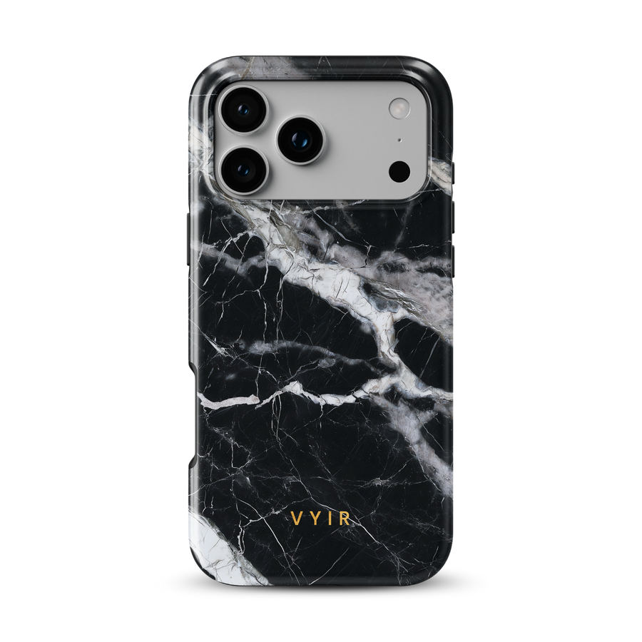 Italian Marble Black - Tough MagSafe iPhone Skal