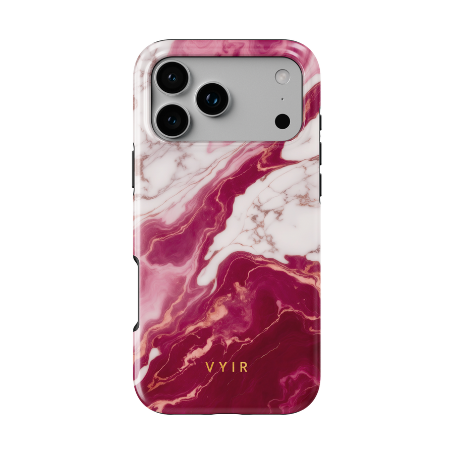 Italian Marble Burgundy - Tough Mobilskal