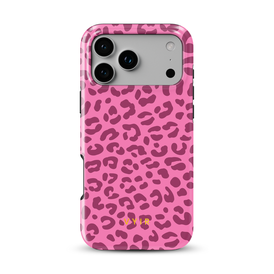 Leopard Elegance Rosa - Tough MagSafe iPhone Skal