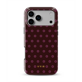 VYIR Signature Flowers, Burgundy - Tough MagSafe iPhone Skal