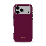 VYIR Signature Solid Colors, Burgundy - Shockproof MagSafe iPhone Case - VYIR
