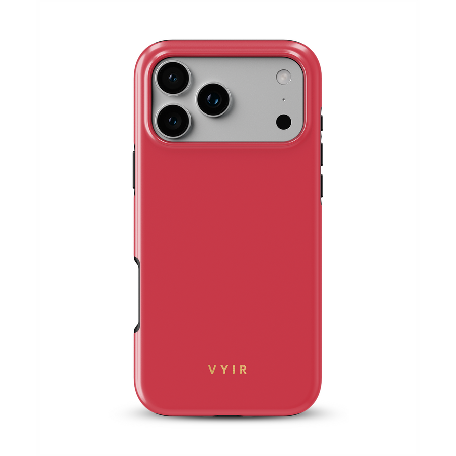 VYIR Signature Solid Colors, Röd - Tough MagSafe iPhone Skal