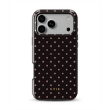 Tiny Polka Dots, Chocolate - Tough MagSafe iPhone Skal