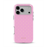 Tiny Polka Dots, Feminine Pink - Tough MagSafe iPhone Skal