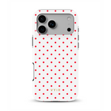 Tiny Polka Dots, Red Spark - Tough MagSafe iPhone Skal
