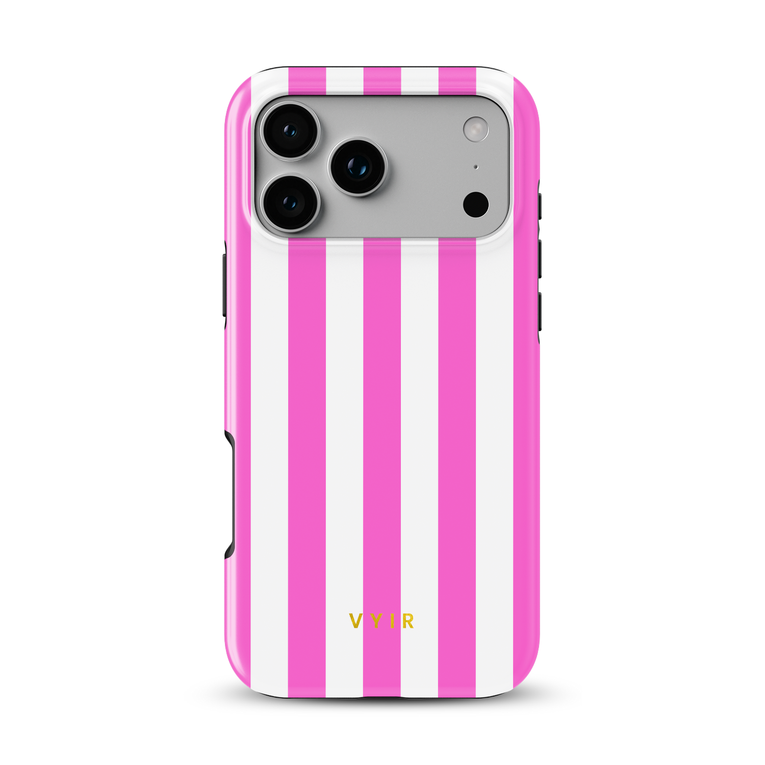 Vertical Stripes, Fashion Pink - Shockproof MagSafe iPhone Case - VYIR