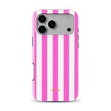 Vertical Stripes, Fashion Pink - Tough MagSafe iPhone Skal