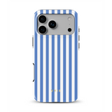 Vertical Stripes, Parisian Blue - Tough MagSafe iPhone Skal