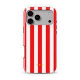 Vertical Stripes, Red Silk - Tough MagSafe iPhone Skal