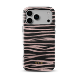 Zebra Gleam Rose Gold - Tough MagSafe iPhone Skal