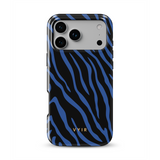 Zebra Luxe, Indigo Blue - Tough MagSafe iPhone Mobilskal