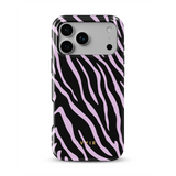 Zebra Luxe, ljuslila - Tough MagSafe iPhone Skal