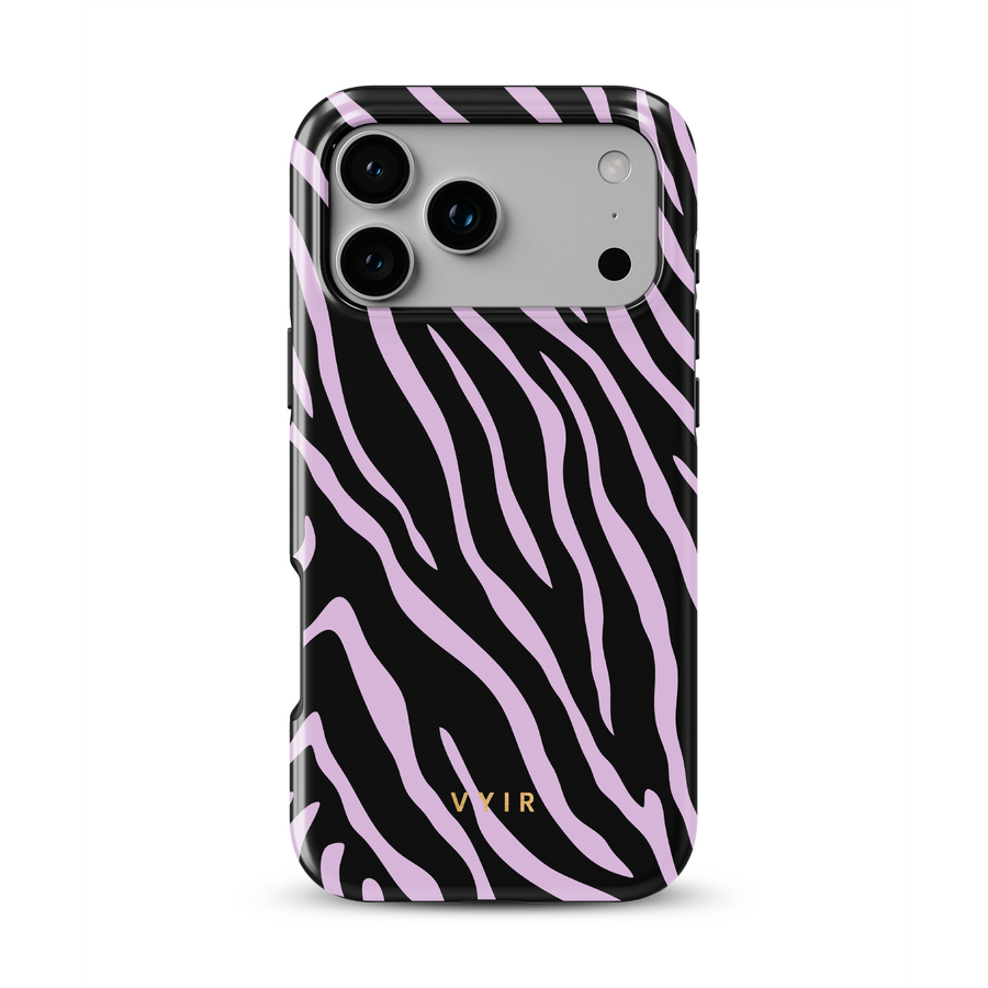 Zebra Luxe, ljuslila - Tough Mobilskal