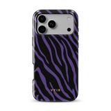 Zebra Luxe, violett - Tough MagSafe iPhone Skal