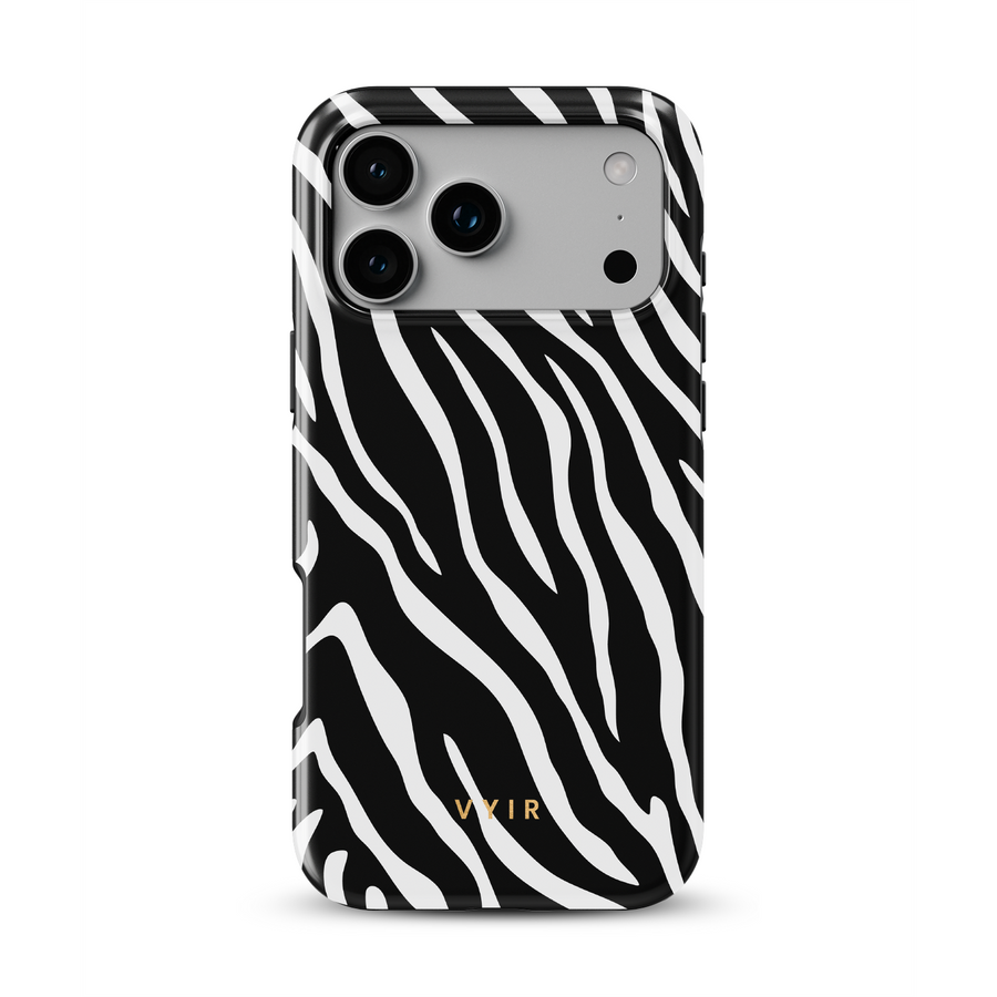 Zebra Luxe, svart och vit - Tough MagSafe iPhone Skal