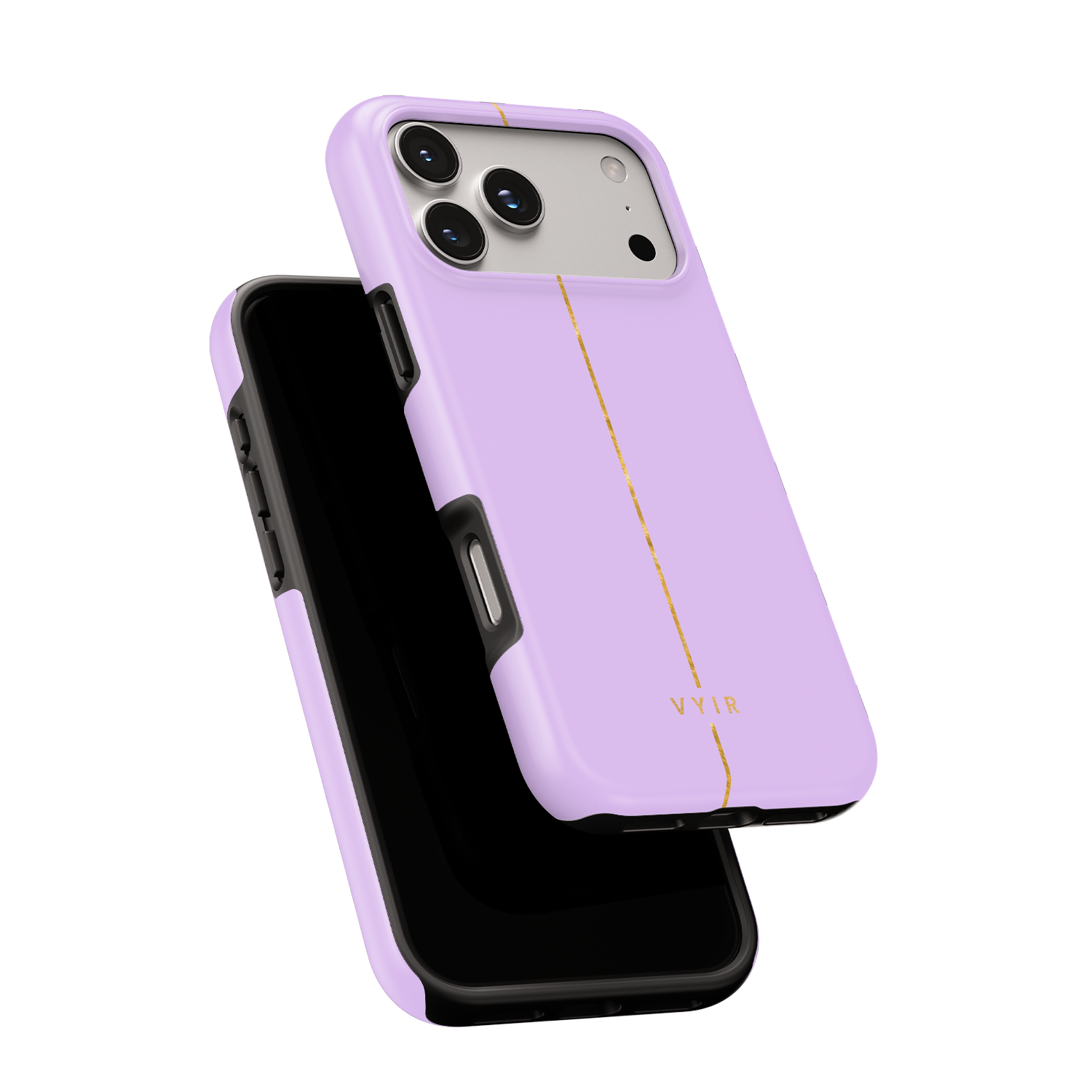 VYIR Signature Golden Line, Lavender Purple - Shockproof Phone Case - VYIR