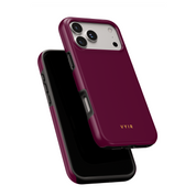 VYIR Signature Solid Colors, Burgundy - Shockproof MagSafe iPhone Case - VYIR