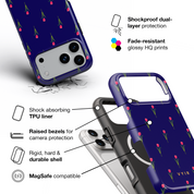 Navy Tulip - Shockproof MagSafe iPhone Case - VYIR