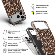 Tortoiseshell, Mocha - Shockproof Phone Case - VYIR