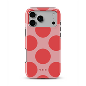 Big Polka Dots, Cherry Blush - Shockproof iPhone Case - VYIR