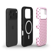 Tiny Polka Dots, Candy Pink - Shockproof MagSafe iPhone Case - VYIR