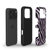 Zebra Luxe, Light Purple - Shockproof Phone Case - VYIR