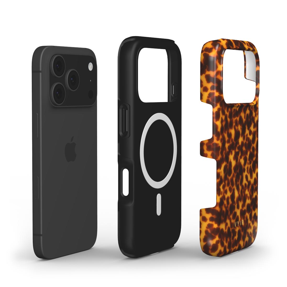 Tortoiseshell, Amber - Shockproof MagSafe iPhone Case - VYIR