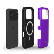 VYIR Signature Solid Colors, Purple - Shockproof MagSafe iPhone Case - VYIR