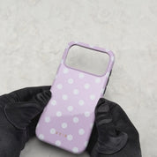 Classic Polka Dots, Pastel Pink - Tough Mobilskal
